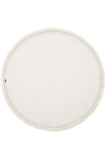 Verptal Cream Modern Plain Bedroom Rug