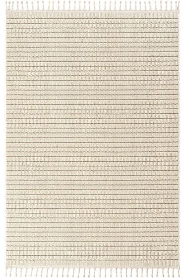 Breptis Beige Stripes Bedroom Rug