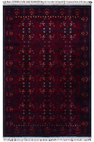 Beyptal Red Multicolour Modern Persian & Oriental Area Rug