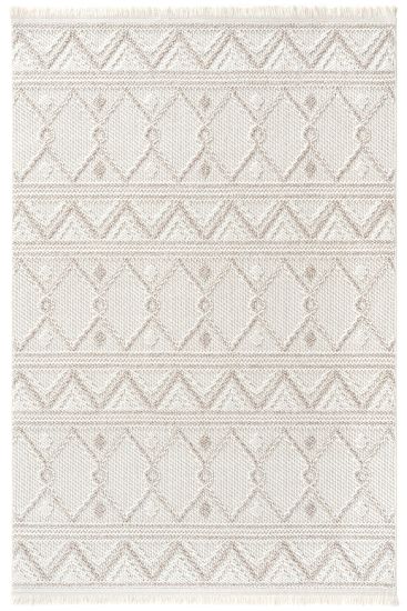 Miptasa Cream Beige Modern Bohemian Area Rug