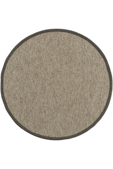 Sipatal Grey Beige Jute & Sisal Bordered Outdoor Area Rug