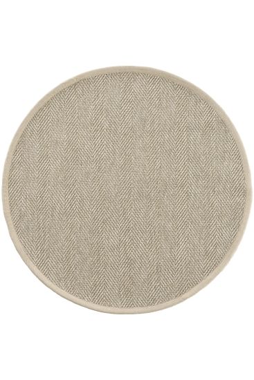 Sipatal Beige Jute & Sisal Bordered Outdoor Area Rug