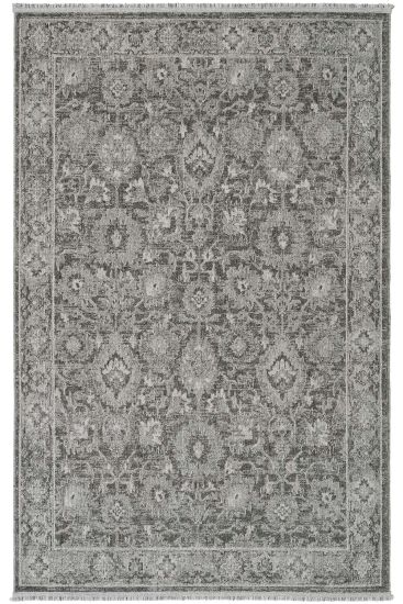 Zerina85 Grey Modern Patterned Living Room Rug