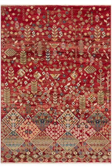 Anka85 Modern Patterned Multicolour Bedroom Rug