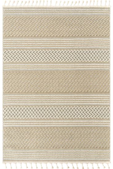 Eltipa Beige Cream Modern Bohemian Bedroom Rug