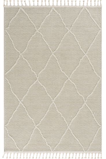 Eltipa Beige Modern Geometric Area Rug