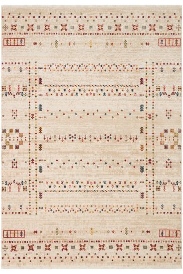 Multicolour Anka85 Modern Patterned Bedroom Rug