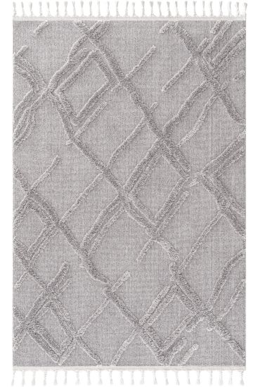 Paltino Patterned Grey Living Room Rug