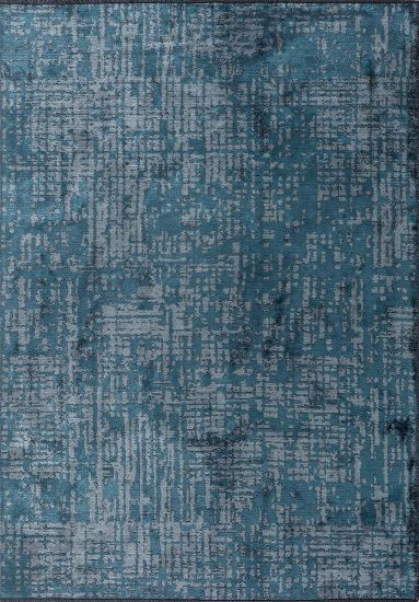 Sable Abstract Blue & Grey Indoor Outdoor Rug