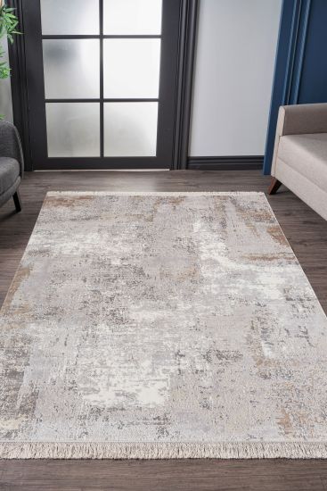 Galleria Cream Abstract Living Room Rug