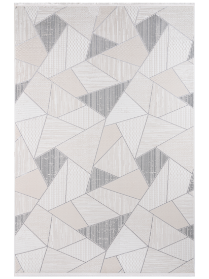 Mosaic Cream Beige Modern Geometric Area Rug
