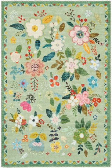 Daisy85 Multicolour Modern Floral Area Rug