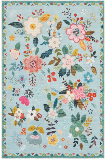 Daisy85 Modern Floral Multicolour Area Rug