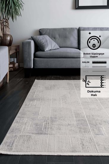 Cream Paragon Geometric Scandi Rug