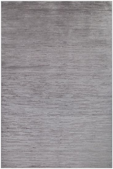 Mizan85 Charcoal Grey Patterned Bedroom Rug