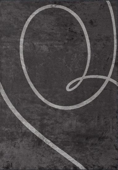 Hearth Grey & Brown Abstract Dining Room Rug