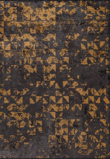 Motif Yellow & Brown Abstract Area Rug