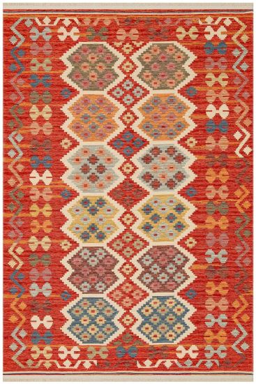 Beykoz85 Multicolour Modern Geometric Bedroom Rug