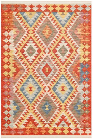 Beykoz85 Multicolour Modern Geometric Area Rug