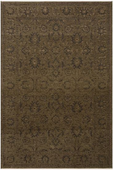 Azelia85 Green Brown Modern Floral Indoor Rug