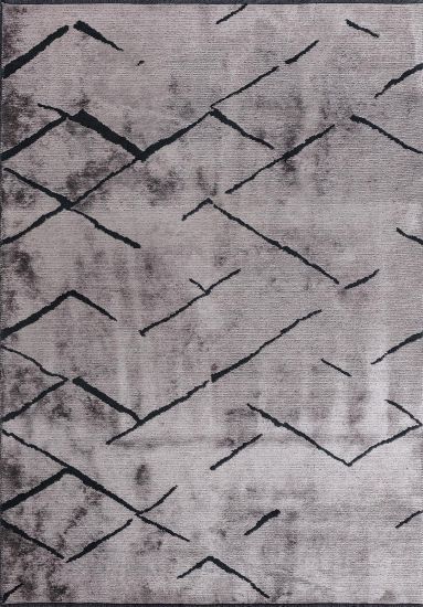 Croft Black & Grey Abstract Area Rug