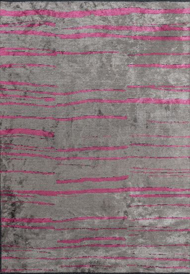 Moor Pink & Grey Abstract Indoor Rug