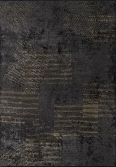 Wicklow Grey & Brown Geometric Living Room Rug