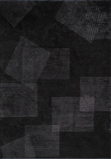 Wicklow Black & Grey Geometric Outdoor Rug