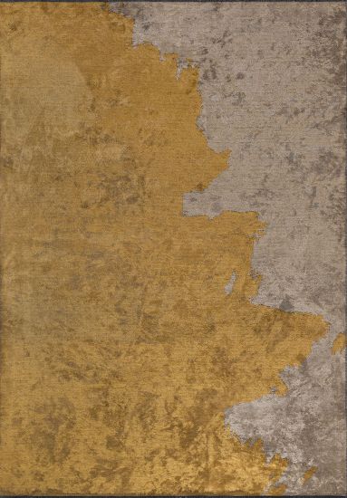 Croftweave Abstract Yellow & Beige Living Room Rug