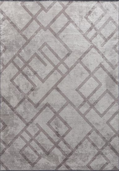 Hearthhaven Grey Geometric Indoor Outdoor Rug