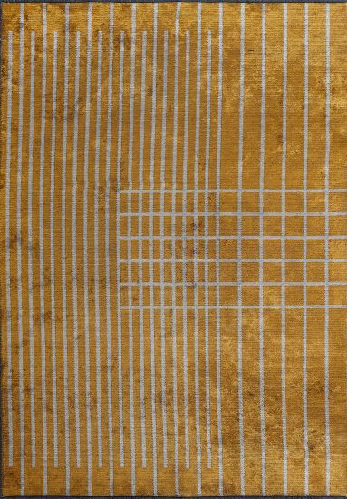 Hearthloom Yellow & Grey Geometric Area Rug