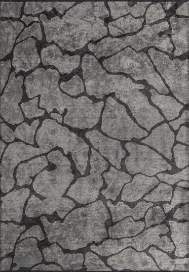 Thistle Grey Abstract Area Rug