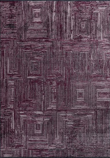 Glorious Grey & Red Geometric Indoor Outdoor Rug
