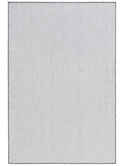 Fesco White Grey Plain Outdoor Area Rug