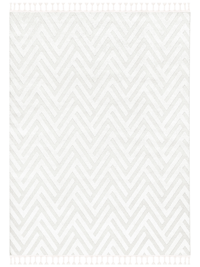 Milta Cream Modern Patterned Living Room Rug