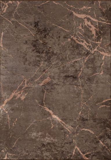 Brighten Brown Abstract Indoor Outdoor Rug