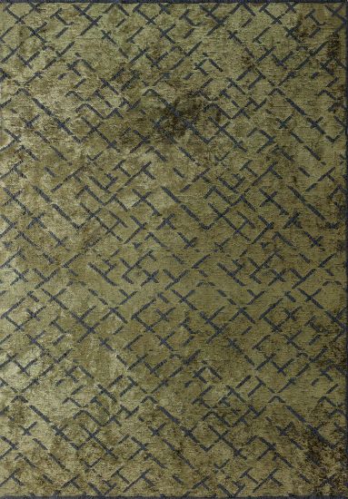 Jubliant Green Geometric Area Rug