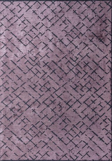 Indoor Jubilant Pink Geometric Rug