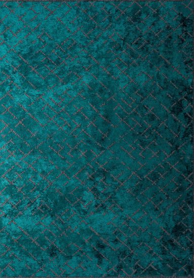 Jubilant Geometric Blue Grey  Modern Area Rug