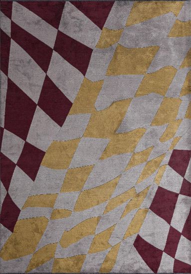 Odyssey Grey & Yellow Abstract Area Rug