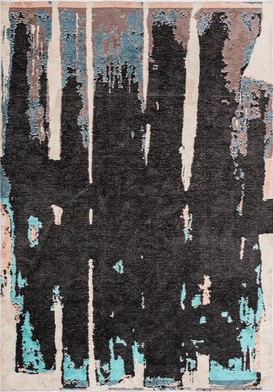 Serenity Grey & Brown Abstract Modern Rug