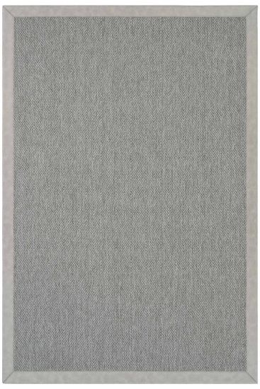 Sisal85 Black Charcoal Modern Plain Living Room Rug