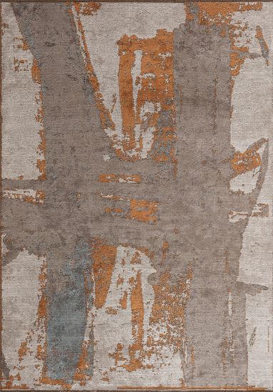 Paradigm Grey & Brown Abstract Rug