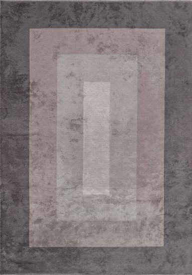 Lambent Grey Brown Geometric Area Rug