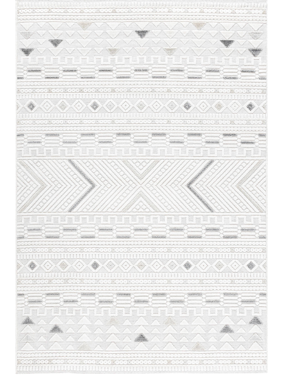 Sandu Cream Grey Bohemian Area Rug