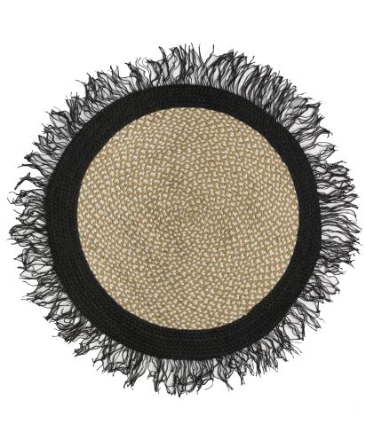 Naturael Brown Black Jute & Sisal Outdoor Area Rug
