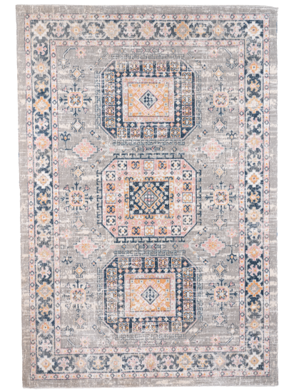 Meadow Orange Beige Persian & Oriental Distressed Outdoor Area Rug