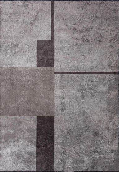 Sizzle Grey & Brown Geometric Outdoor Rug