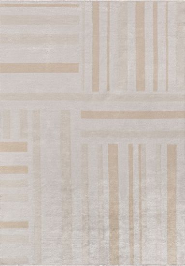 Savior Cream Geometric Moden Rug