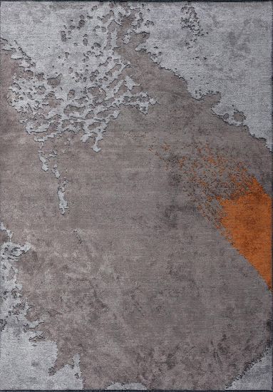 Sprout Grey Abstract Living Room Rug